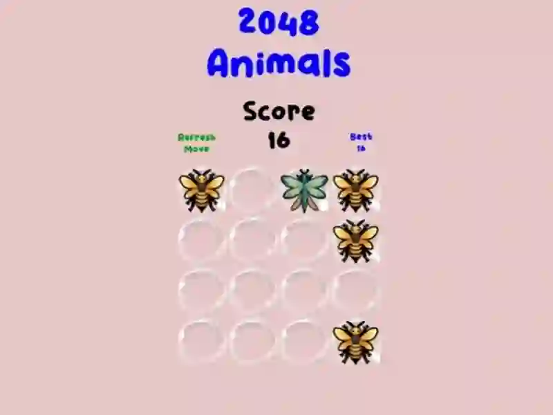 Igra 2048 Animals online