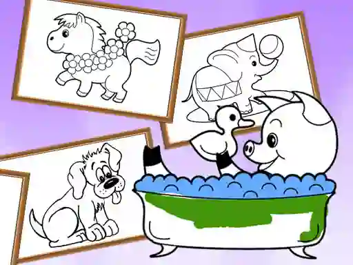Igra Cartoon Coloring for Kids Animals online