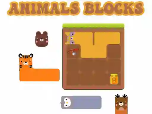 Igra Animals Blocks online
