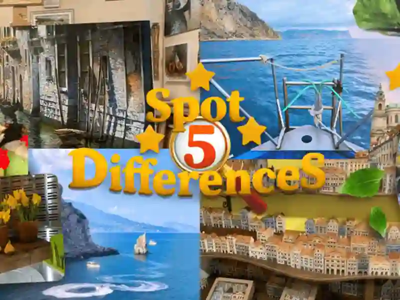 Igra Spot 5 Differences Camping online