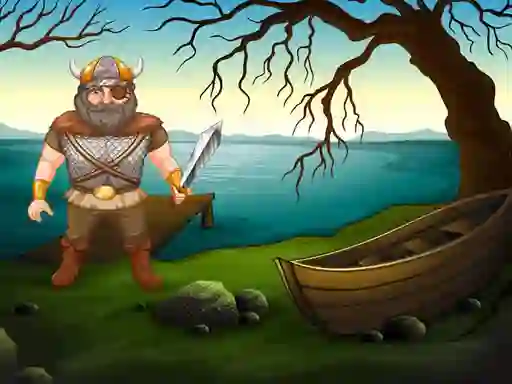 Igra Viking Warrior Battle: Puzzle online