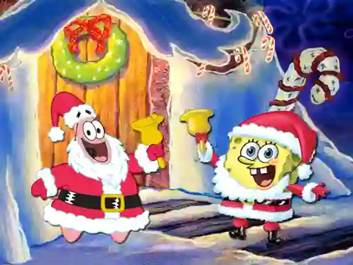 Igra SpongeBob Christmas Jigsaw Puzzle online