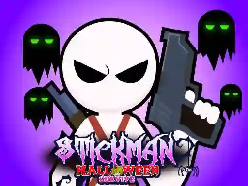 Igra Stickman Halloween Survive online