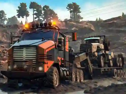 Igra Trucks in Mud Jigsaw online