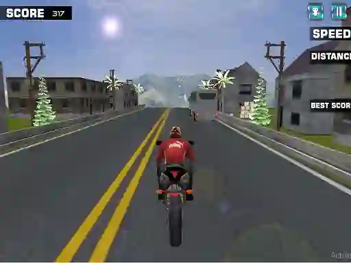 Igra Highway Rider Motorcycle Racer online