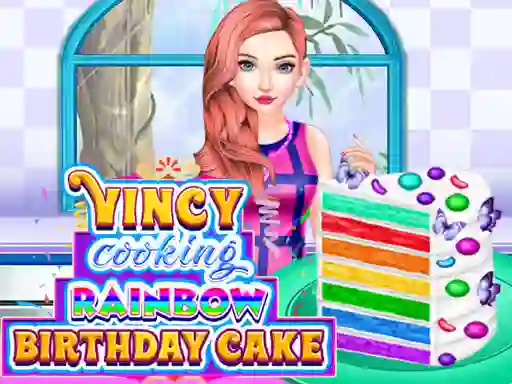 Igra Vincy Cooking Rainbow Birthday Cake online