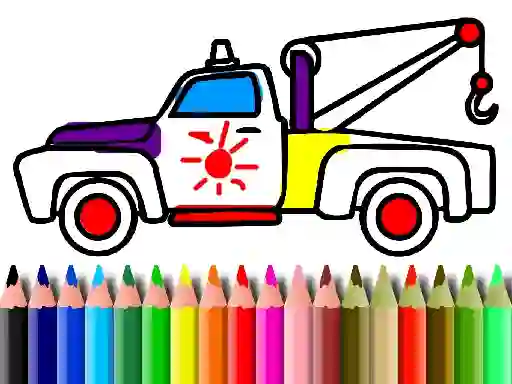 Igra Back To School: Trucks Coloring online