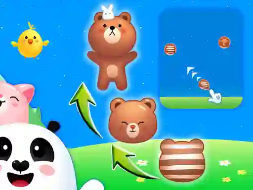 Igra Animal Merge: Bubble Shooter online