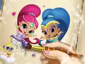 Igra Shimmer And Shine Coloring Book online