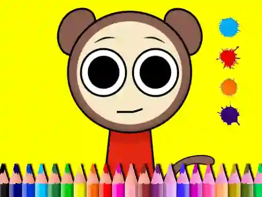 Igra Sprunki Valentine Coloring book online