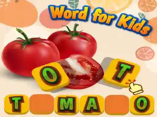 Igra Fruits and Vegetables Word for Kids online