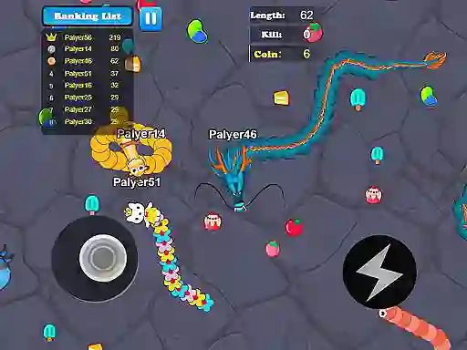 Igra Greedy Snake Multiplayer Duel online