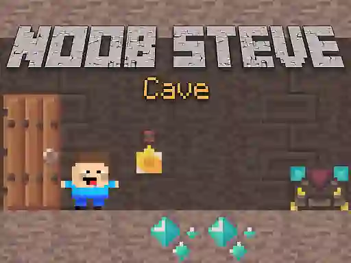 Igra Noob Steve Cave online