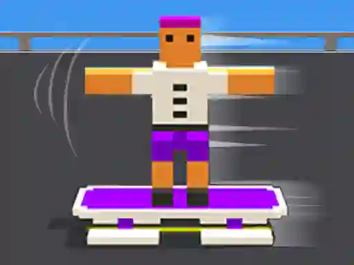 Igra Blocky Skater Rush online