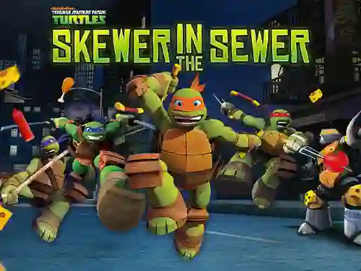 Igra Teenage Mutant Ninja Turtles: Skewer in the Sewer online