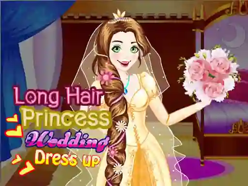 Igra Long Hair Princess Wedding Dress up online