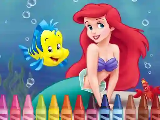 Igra 4GameGround Little Mermaid Coloring online