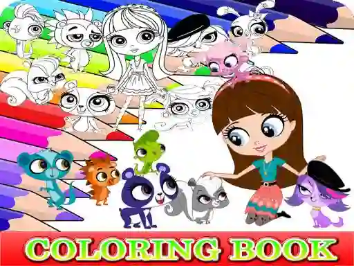 Igra Coloring Book for Littlest Pet Shop online