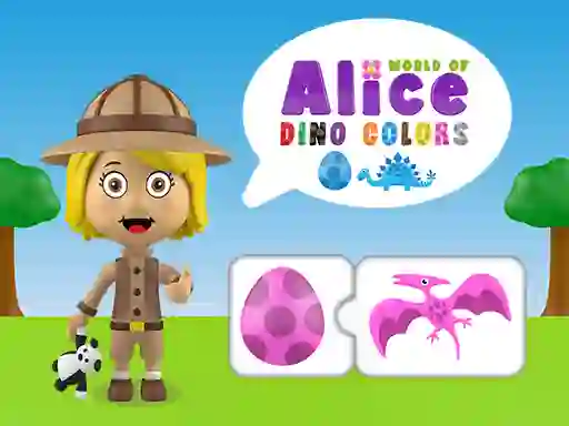 Igra World of Alice Dino Colors online