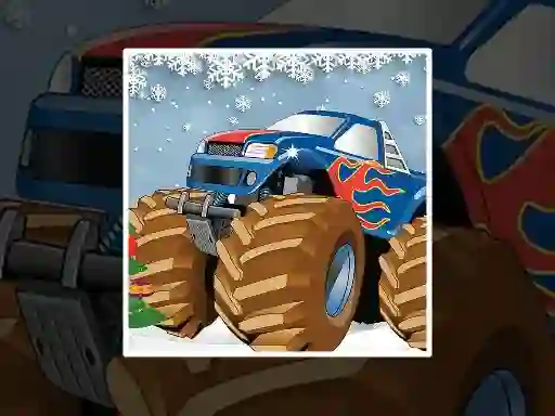 Igra Winter Monster Truck Puzzles online