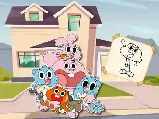 Igra World Of Gumball Coloring Game online