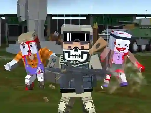 Igra Combat Pixel Arena 3D Zombie Survival online