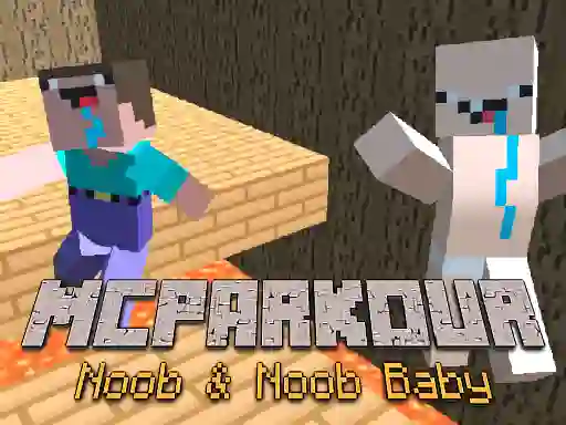 Igra MCParkour Noob & Noob Baby online