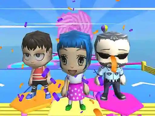 Igra Fall Guys And Girls Chibi Race Knockdown Multiplay online