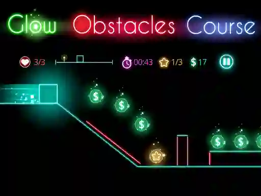 Igra Glow obstacle course online