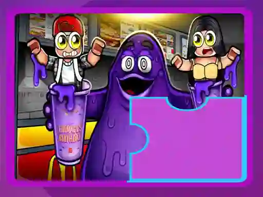 Igra Grimace Shake Puzzle online