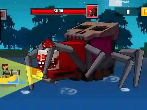 Igra Pirate Block Craft Monster Shooter online