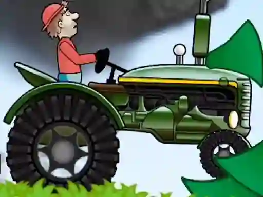 Igra Tractor Driving Hill Climb 2D online