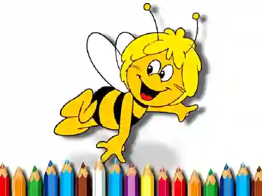 Igra Back To School Maja the Bee Coloring Book online