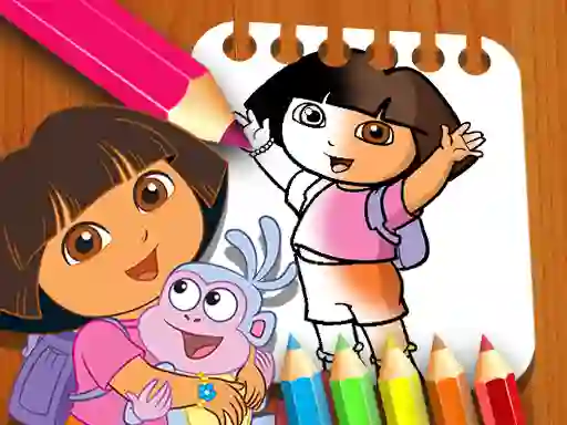 Igra Dora the Explorer the Coloring Book online