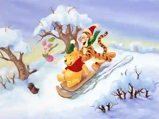 Igra Winnie the Pooh Christmas Jigsaw Puzzle 2 online