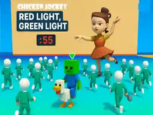 Igra Chicken Jockey: Red Light, Green Light online