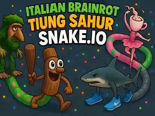 Igra Italian Brainrot Tung Sahur Snake.io online