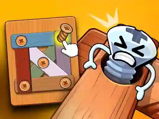 Igra Wood Bolts Nuts Screw Pin Puzzle online
