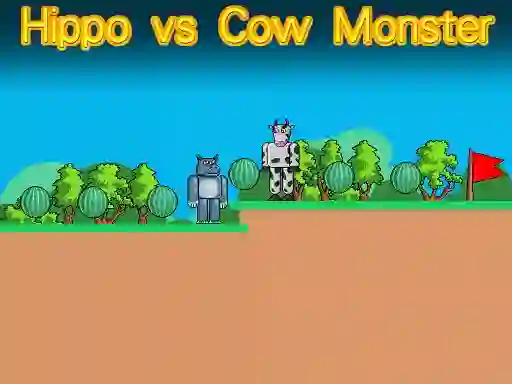 Igra Hippo vs Cow Monster online