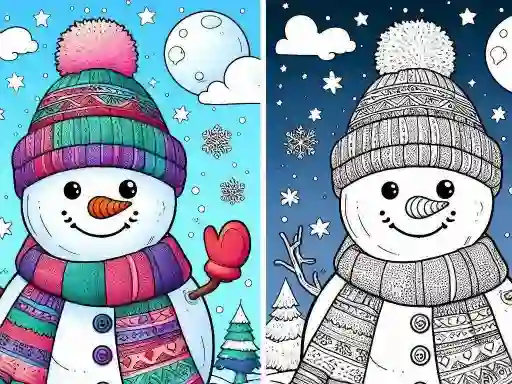 Igra Coloring book Winter online