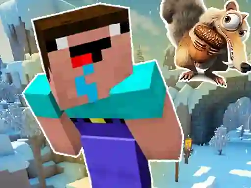 Igra Noob Parkour: Snow Age online