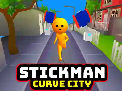 Igra Stickman Curve City online