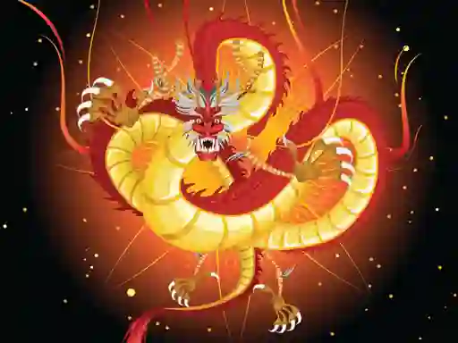 Igra Chinese Dragons Coloring online
