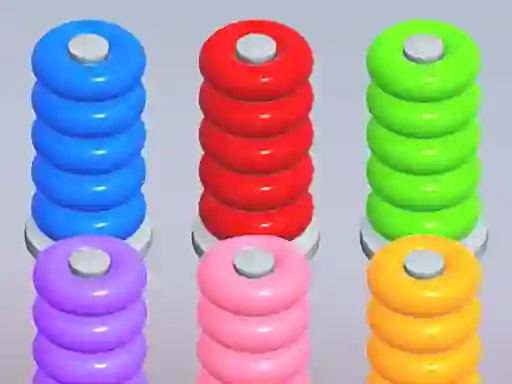 Igra Color Ring Sort online