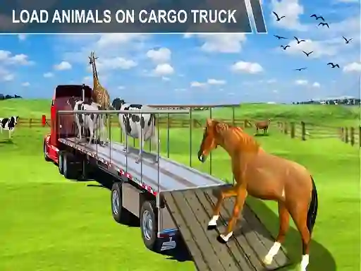 Igra Animal Cargo Transporter Truck Game 3D online