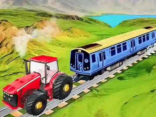 Igra Chain Tractor Train Towing Game 3D online