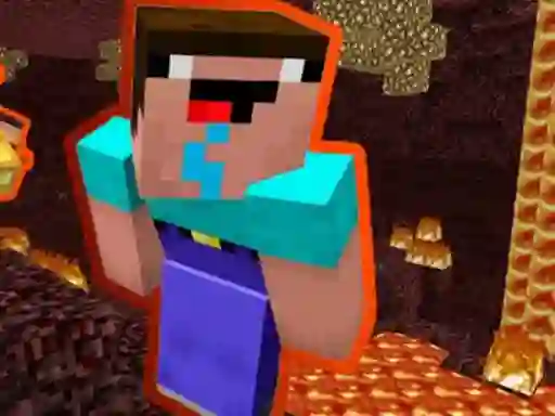 Igra Noob Parkour: Nether online