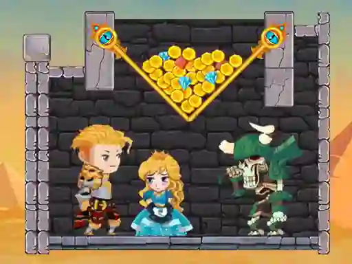 Igra Hero Rescue Pull The Pin online
