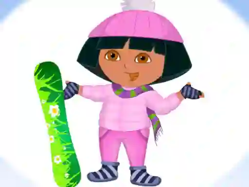 Igra Dora Ski Winter Dressup online