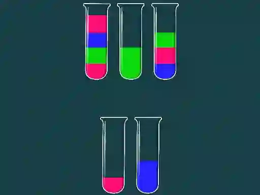 Igra Water Sorting Color in the bottle online